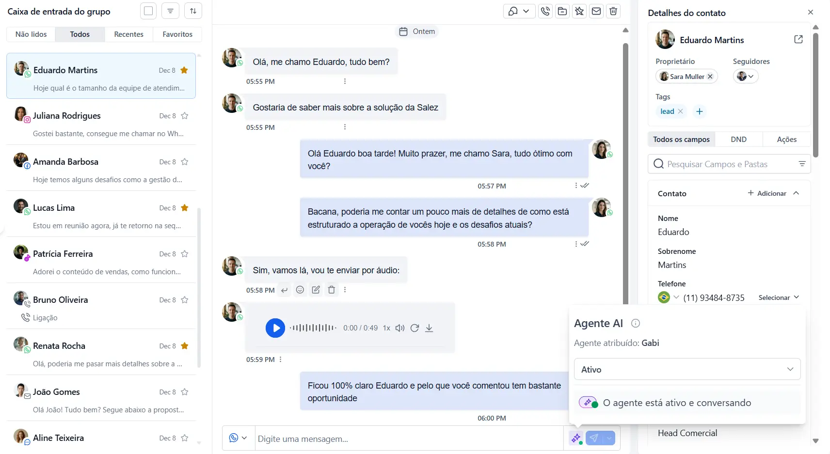 Plataforma de Atendimento Omnichannel